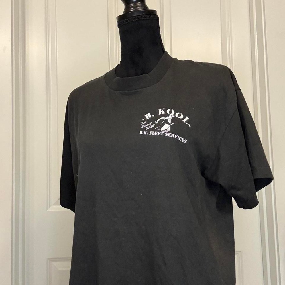 Vintage B.K. Kool Penguin Graphic T-Shirt Long Island Local Business Tee L - Picture 2 of 3